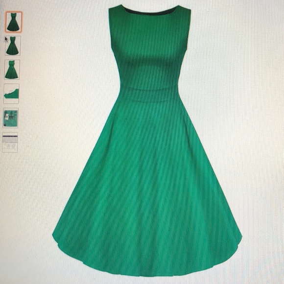 NWOT BLACK Sleeveless 50s Vintage Rockabilly - Picture 2 of 5